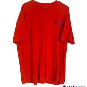 Reel Life Red Short Sleeve Flag Graphic Tee‎ Men’s XL